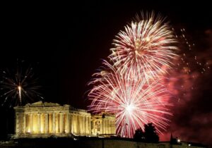 Réveillon du Nouvel An à Athènes en Grèce