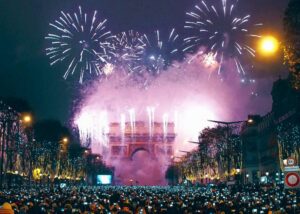 Nouvel an dans une ville d'Europe : Paris en France