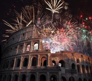 Nouvel an dans une ville d'Europe : Rome en Italie